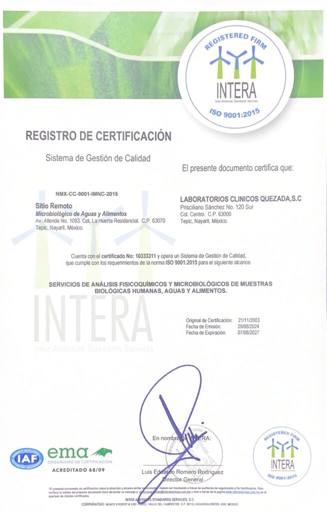 LAB QUEZADA - ISO9001